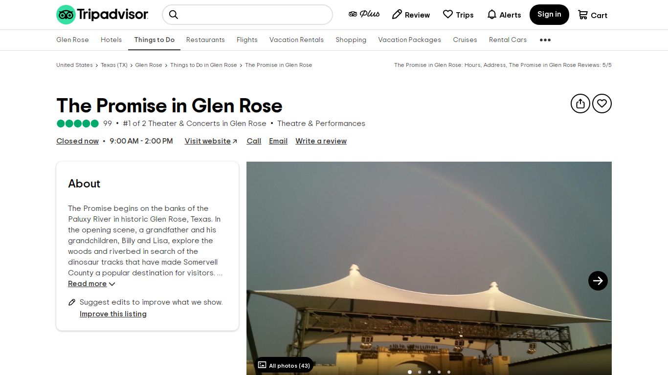 The Promise in Glen Rose - All You Need to Know BEFORE You Go - Tripadvisor