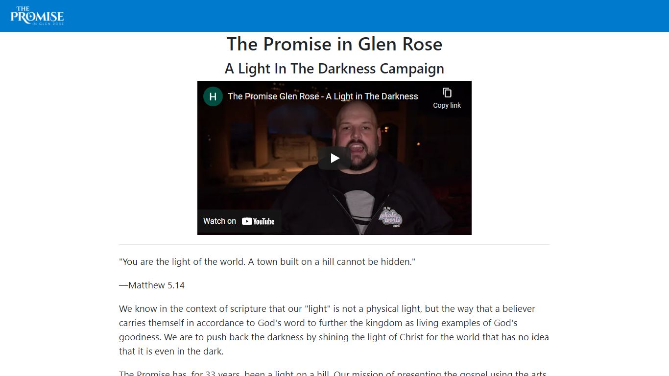 The Promise in Glen Rose - pgrtickets.com